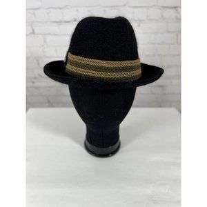 Ischler Hut Austria Black Gold Green 100% Woolfelt Men's Hat 7US/56